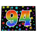 [ Thumbnail: Colorful Stars + Rainbow Pattern "94" Event # Gift Bag ]