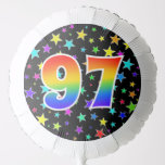 [ Thumbnail: Colorful Stars + Rainbow Pattern "97" Event # Balloon ]