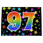 [ Thumbnail: Colorful Stars + Rainbow Pattern "97" Event # Gift Bag ]