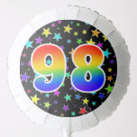[ Thumbnail: Colorful Stars + Rainbow Pattern "98" Event # Balloon ]
