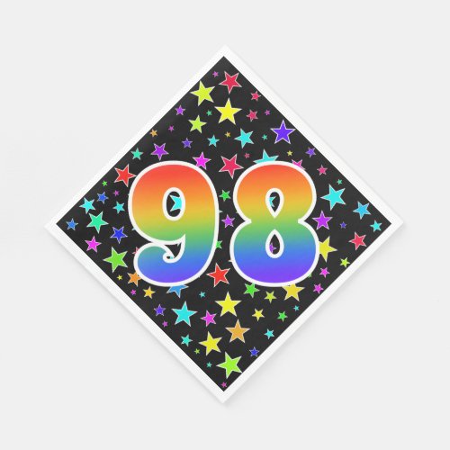 Colorful Stars  Rainbow Pattern 98 Event  Napkins