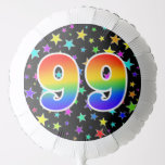 [ Thumbnail: Colorful Stars + Rainbow Pattern "99" Event # Balloon ]