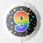 [ Thumbnail: Colorful Stars + Rainbow Pattern "9" Event # Balloon ]