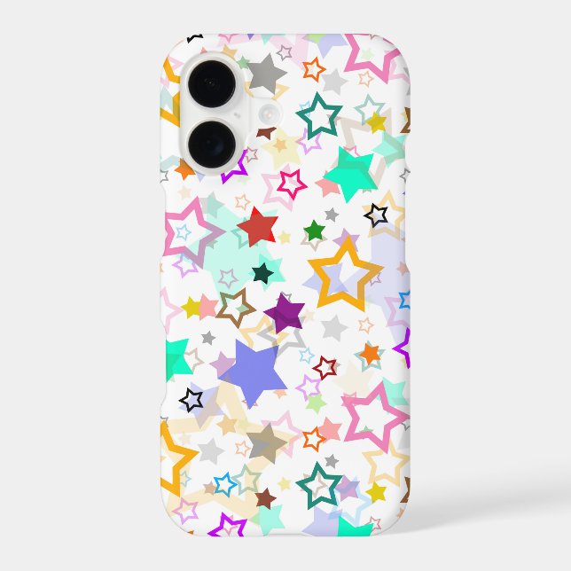 Colorful Stars White  Case-Mate iPhone Case (Back)