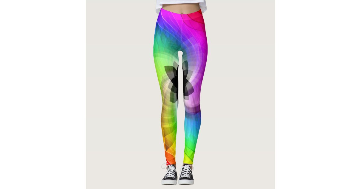Women's Leggings  Rainbow Mudcloth