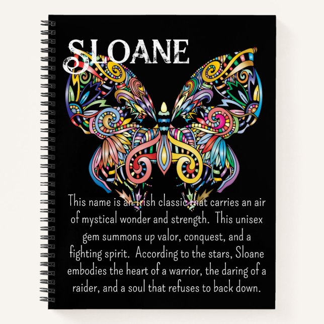 Colorful Steampunk Butterfly Journal (Front)