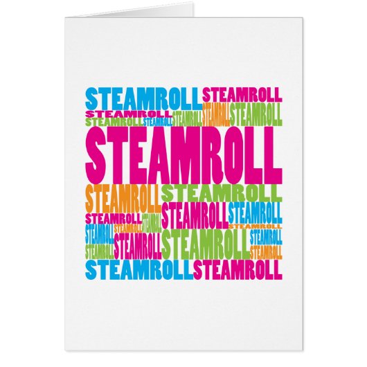 Colorful Steamroll Cards (Front)
