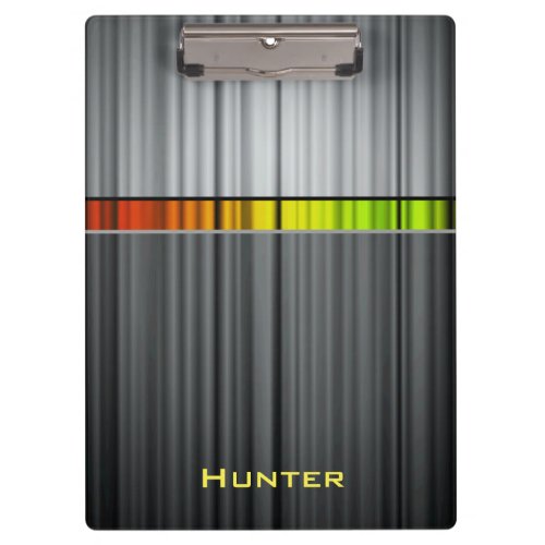 Colorful Steel Ripples Clipboard