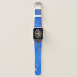 Colorful steel rust: abstract texture apple watch band
