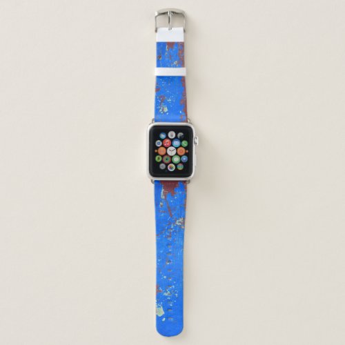 Colorful steel rust abstract texture apple watch band