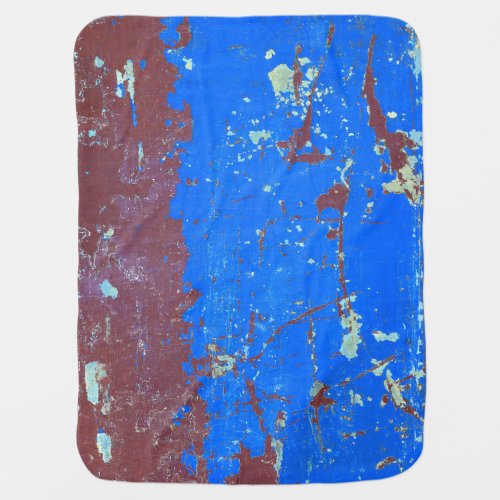 Colorful steel rust abstract texture baby blanket