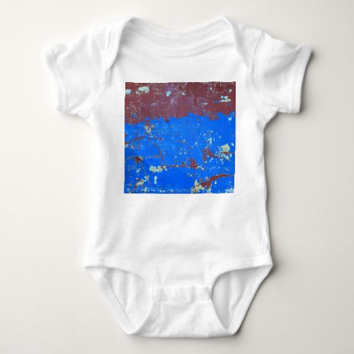 Colorful steel rust abstract texture baby bodysuit