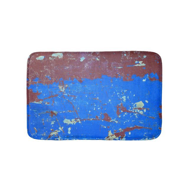 Colorful steel rust: abstract texture bath mat (Front)