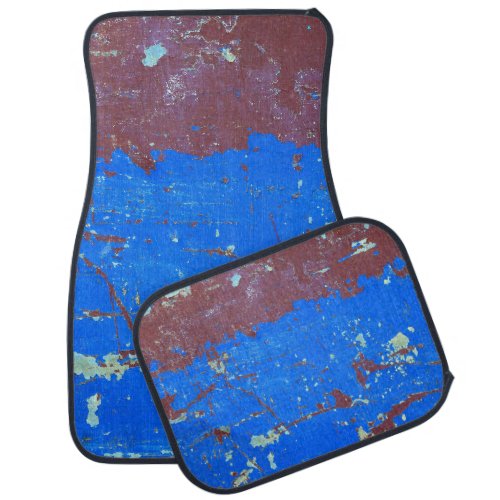 Colorful steel rust abstract texture car floor mat