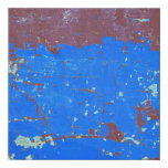 Colorful steel rust: abstract texture faux canvas print