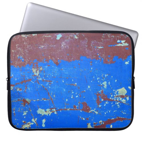 Colorful steel rust abstract texture laptop sleeve