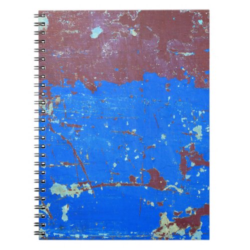 Colorful steel rust abstract texture notebook