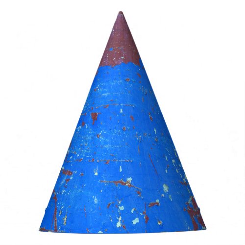 Colorful steel rust abstract texture party hat