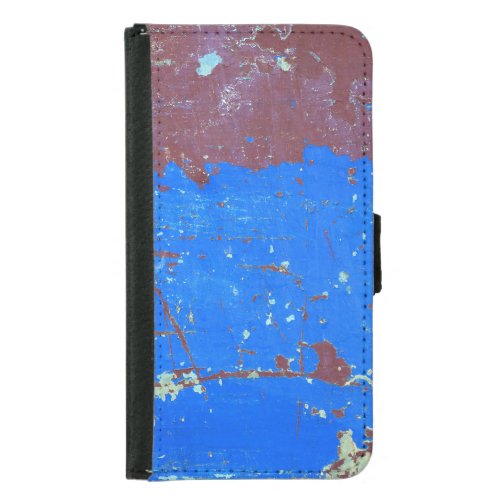 Colorful steel rust abstract texture samsung galaxy s5 wallet case