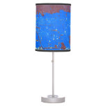 Colorful steel rust: abstract texture table lamp