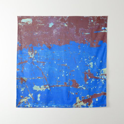 Colorful steel rust abstract texture tapestry