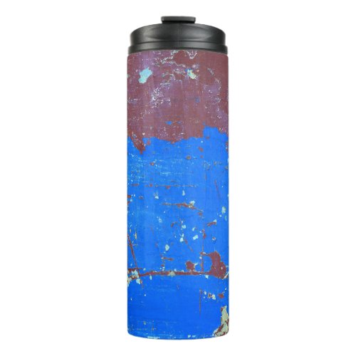 Colorful steel rust abstract texture thermal tumbler