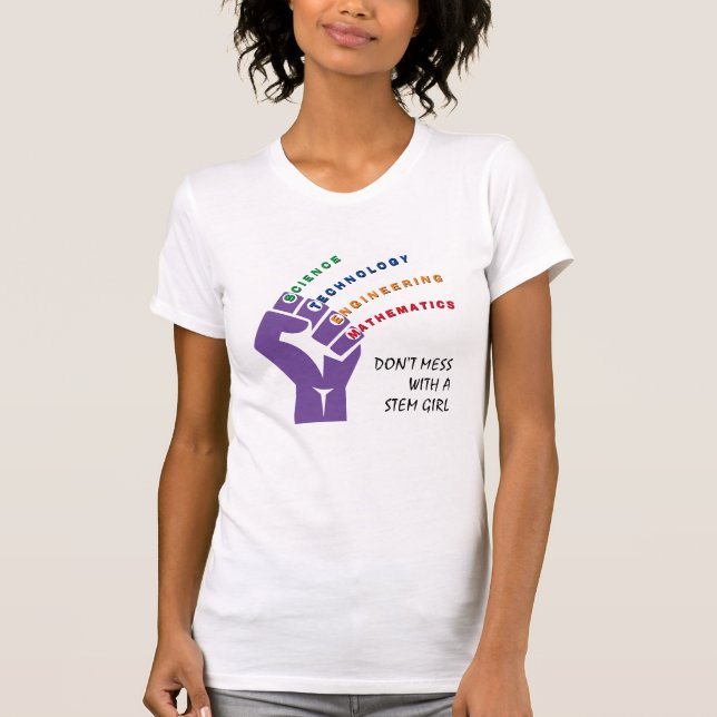 Colorful STEM GIRL T-Shirt (Front)