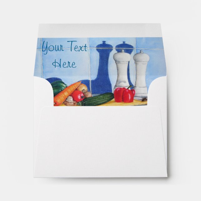 colorful still life picture of mixed vegetables envelope (Back (Bottom))