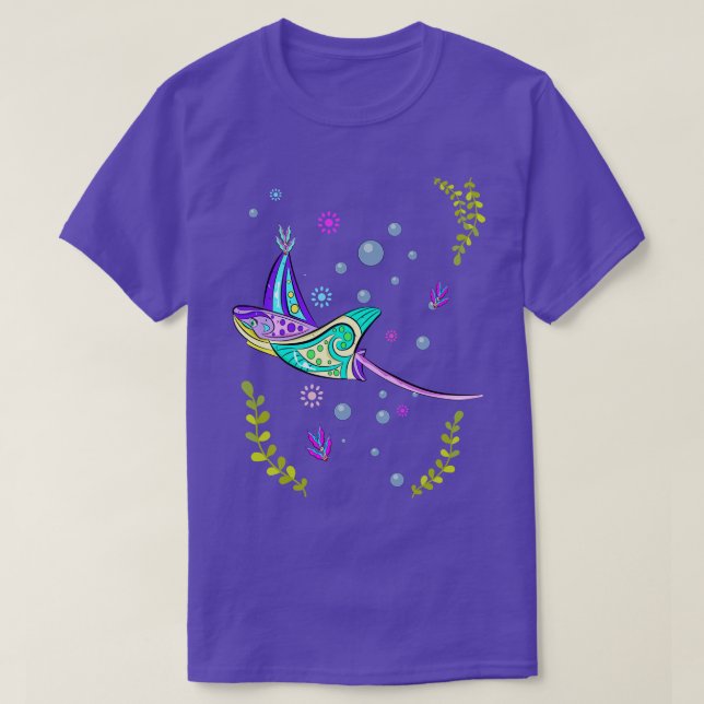 Colorful Stingray T-Shirt (Design Front)