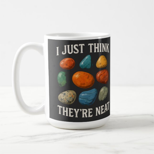 Colorful Stone Neat Design Coffee Mug (Left)
