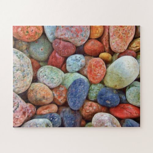 Colorful Stone Puzzle 56 Oversized Pieces Jigsaw Puzzle