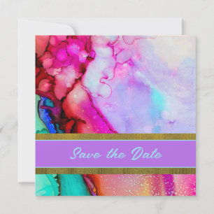 Colorful Stone Save The Date