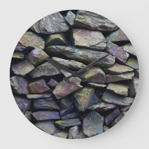 Colorful Stone Wall Clock