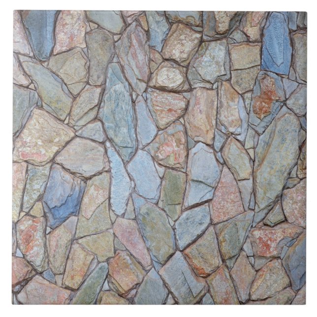 Colorful Stone Wall Texture Ceramic Tile (Front)