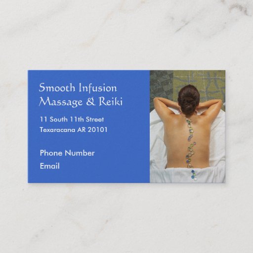 Customizable Colorful Stones on the Back Business Card