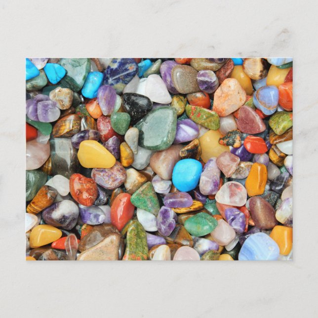 Colorful stones, pebbles, rocks postcard (Front)
