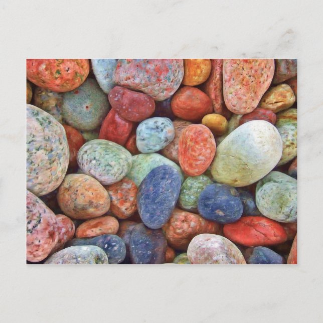 Colorful stones, rocks postcard (Front)