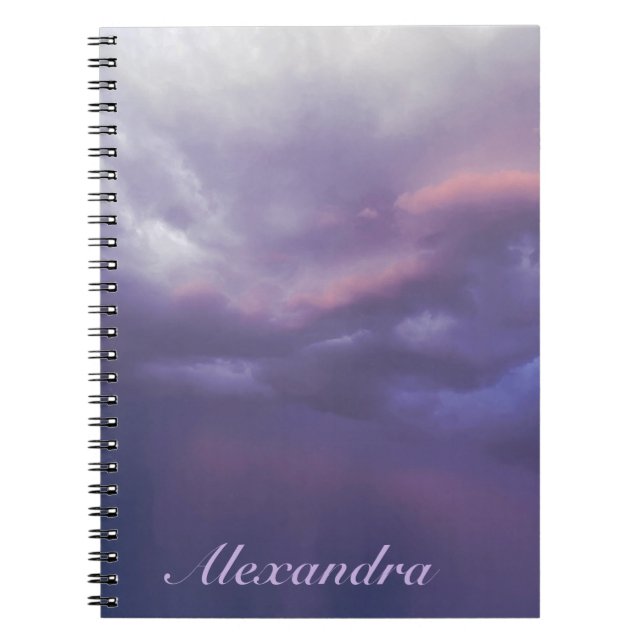 Colorful Storm Clouds Notebook (Front)