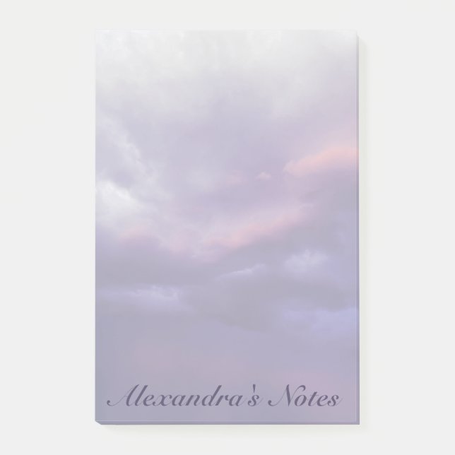 Colorful Storm Clouds Post-it Notes (Front)