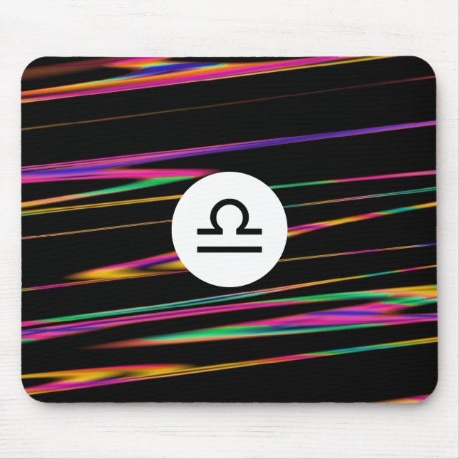 Colorful strands - Libra Mouse Pad (Front)