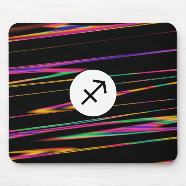Colorful strands - Sagittarius Mouse Pad (Front)