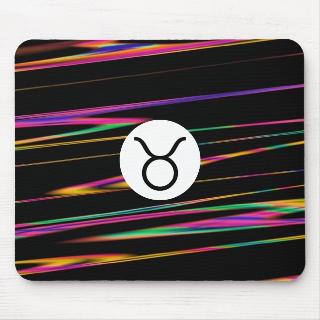 Colorful strands - Taurus Mouse Pad (Front)