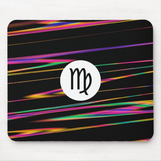 Colorful strands - Virgo Mouse Pad (Front)
