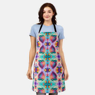 Colorful strawberry apron