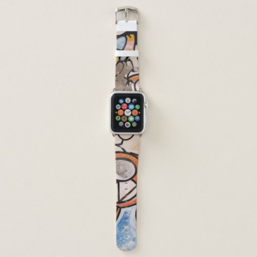 Colorful Street Art Close Up Apple Watch Band