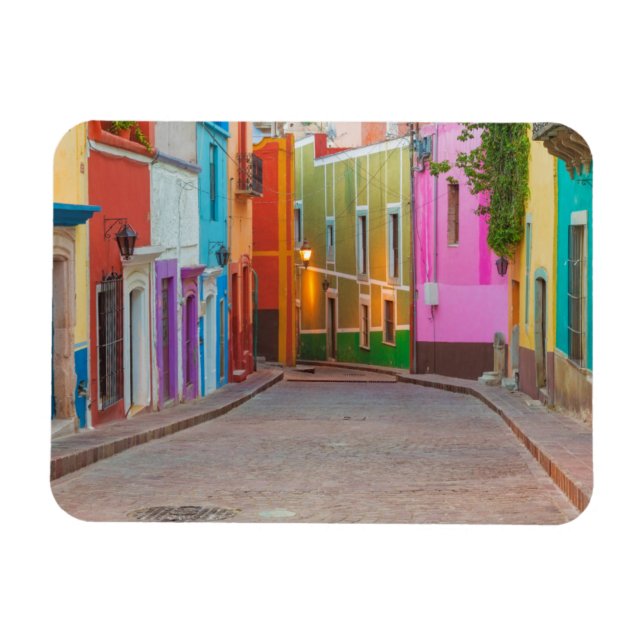 Colorful street scene magnet (Horizontal)