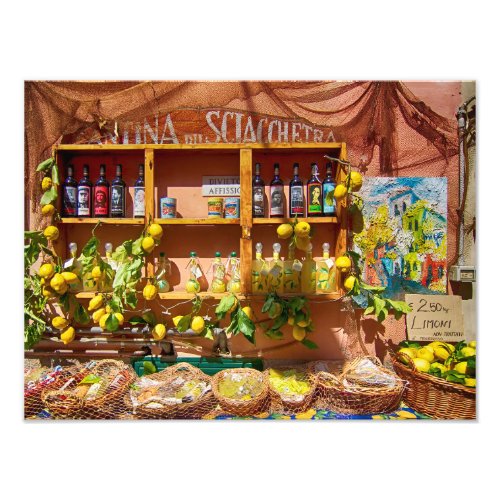 Colorful Street Stall in Italy Photo Print