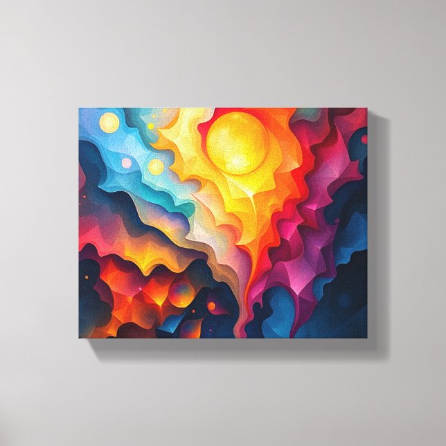 Colorful Stretched Canvas Print (Front)