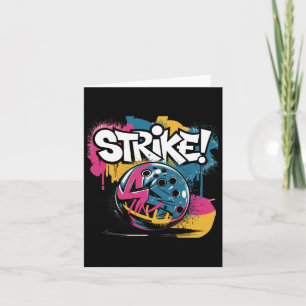 Colorful Strike Bowling Ll Card