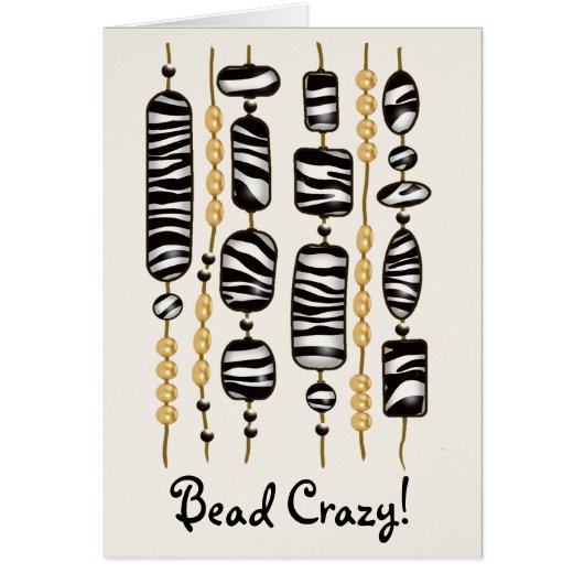 Colorful strings of beads cards (Front)